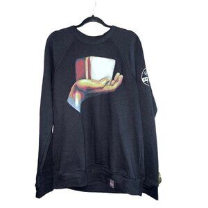 ODG Black Crewneck Pullover Super Soft Sweatshirt Sz M UPRISING FOOD